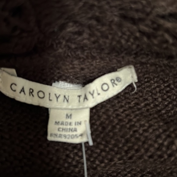 NWT Carolyn Taylor wrap sweater, size M - Picture 3 of 5